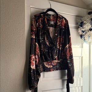 Anthropologie Multicolor Floral Blouse